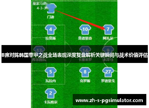 B席对阵韩国意甲之战全场表现深度复盘解析关键瞬间与战术价值评估